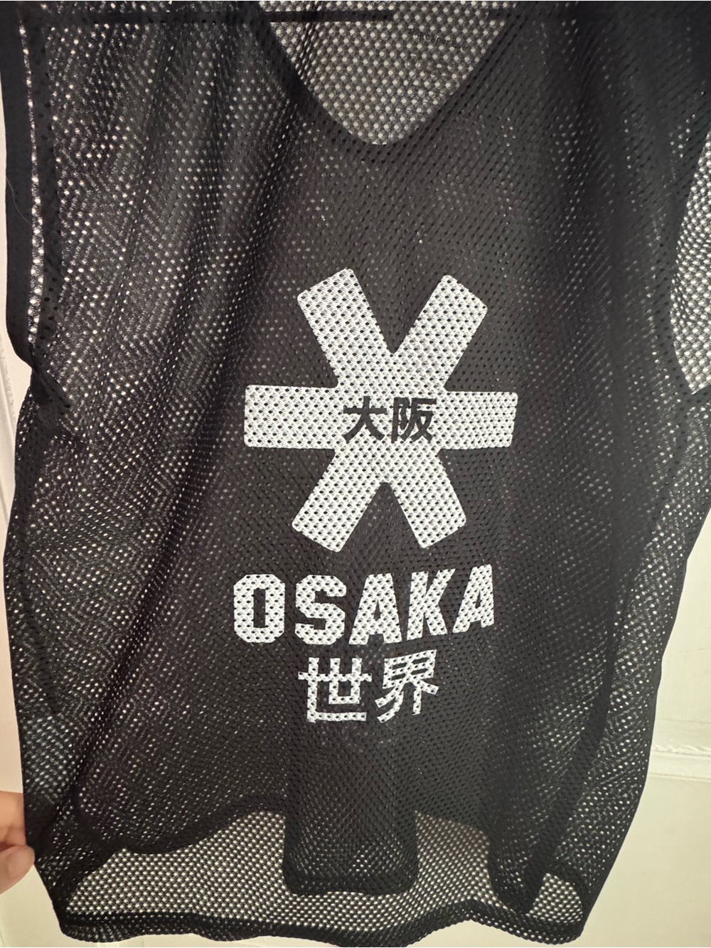Women’s Black Mesh Osaka Field Hockey Bib Pinnie Jersey NWT - Picture 3 of 4